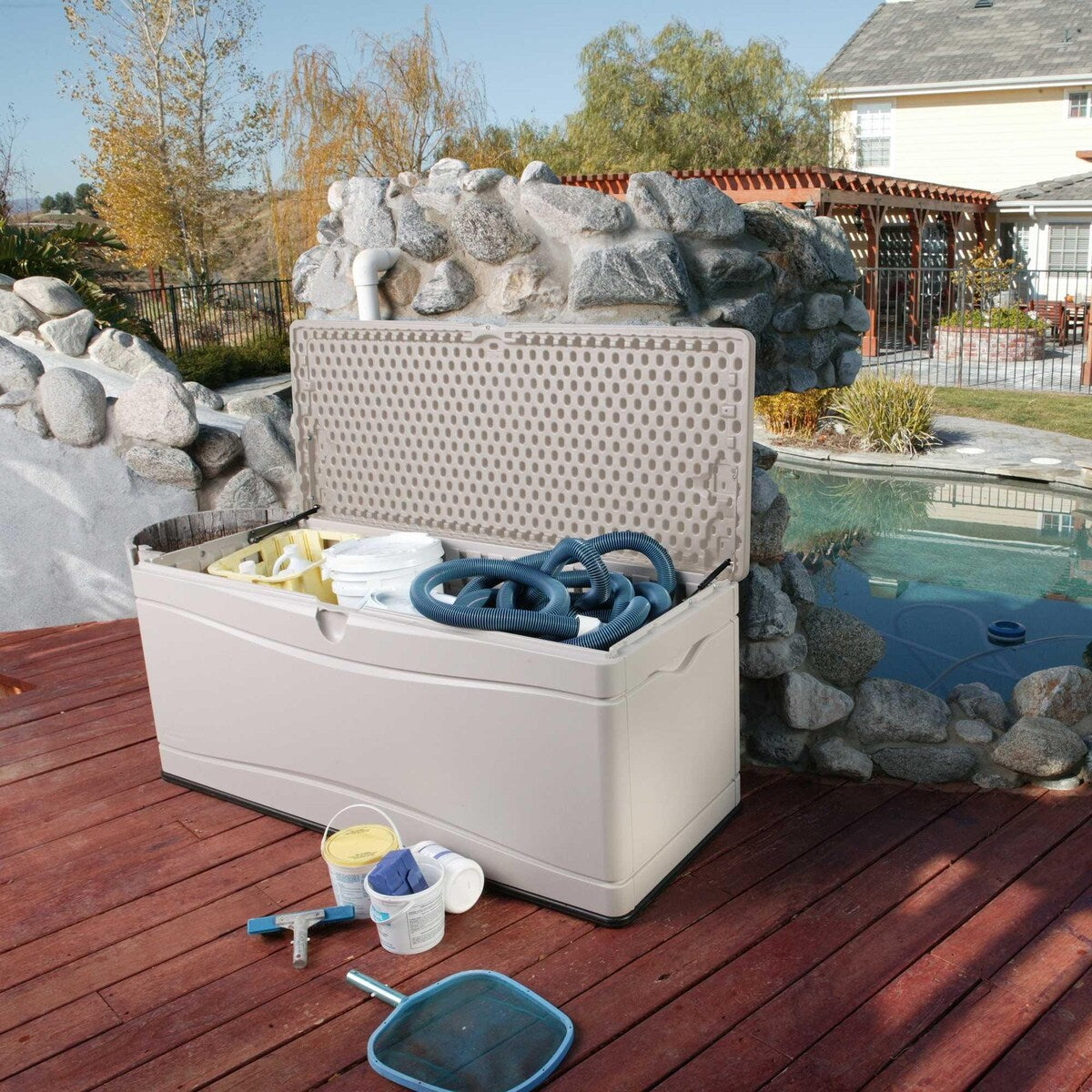 Lifetime Heavy-Duty Outdoor Storage Deck Box (130 Gallon)