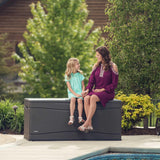Lifetime Heavy-Duty Outdoor Storage Deck Box (130 Gallon)