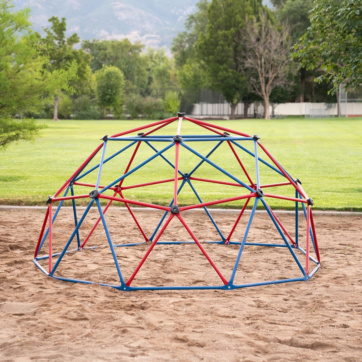 Lifetime Red/Blue Powder-coated-steel Dome Climber with Handholds