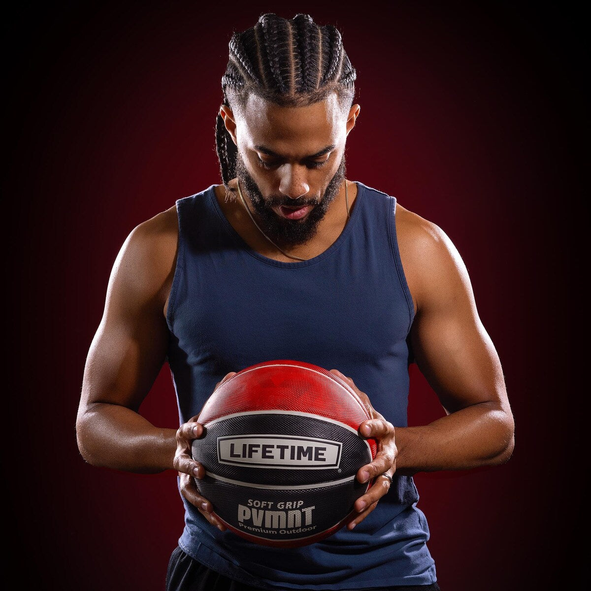 Lifetime Soft Grip PVMNT Premium Outdoor Basketball, 29.5-Inch