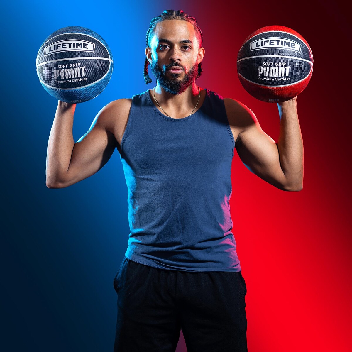 Lifetime Soft Grip PVMNT Premium Outdoor Basketball, 29.5-Inch