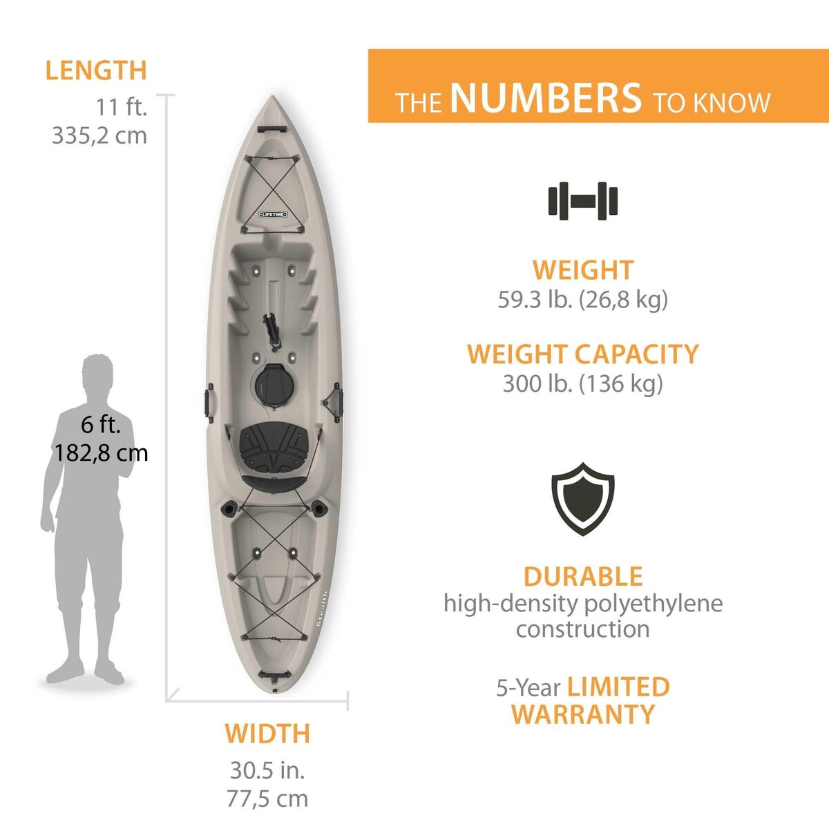 Lifetime Stealth Angler 110 Fishing Kayak
