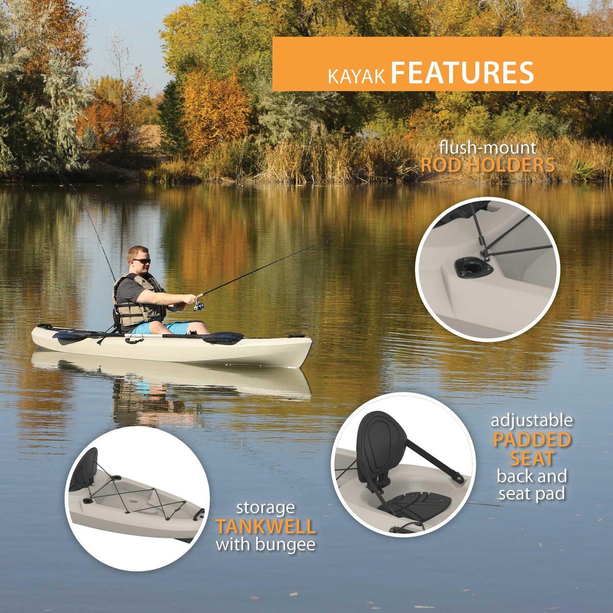 Lifetime Stealth Angler 110 Fishing Kayak