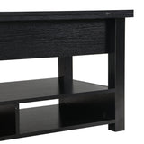 Lift Top Coffee Table Multi-Functional Coffee Table with Open Shelves