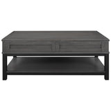 Lift Top Coffee Table with Inner Storage Space and Shelf