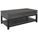 Lift Top Coffee Table with Inner Storage Space and Shelf