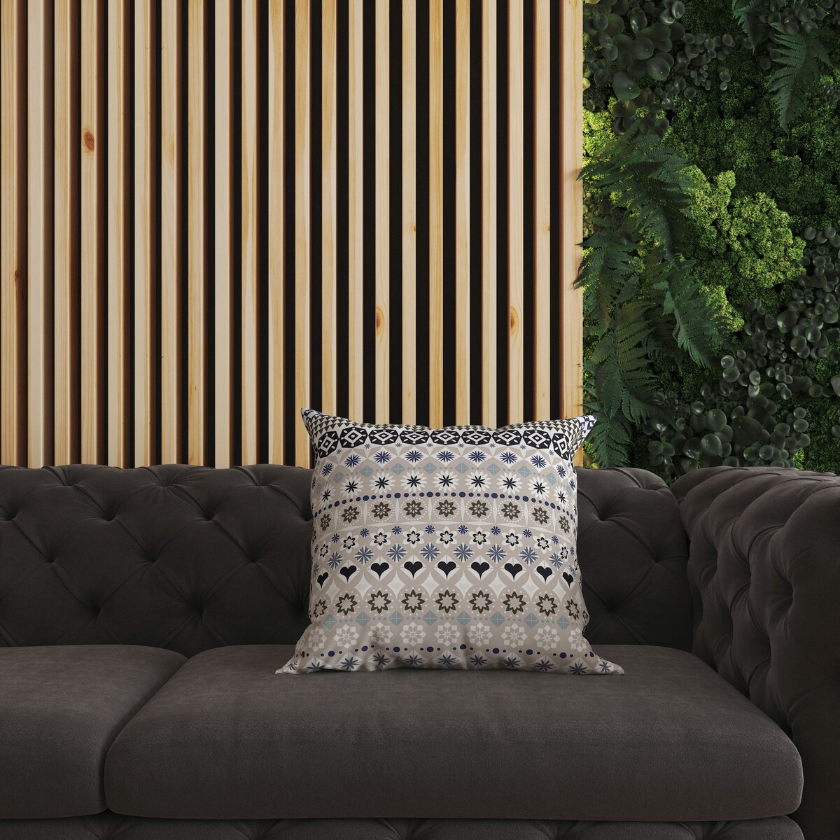 Light And Orange Shape Synergy Indoor/Outdoor Throw Pillow