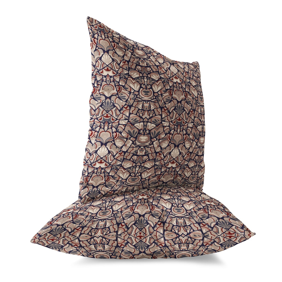 Light And Orange Wildflower Lagoon Indoor/Outdoor Throw Pillow Zipper