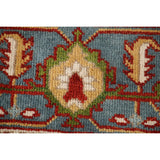 Light Blue Oushak Area Rug Handmade Oriental Wool Carpet - 8'9"x 12'0"