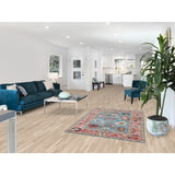 Light Blue Oushak Indian Rug Hand-Knotted Wool Carpet - 3'11"x 5'10"