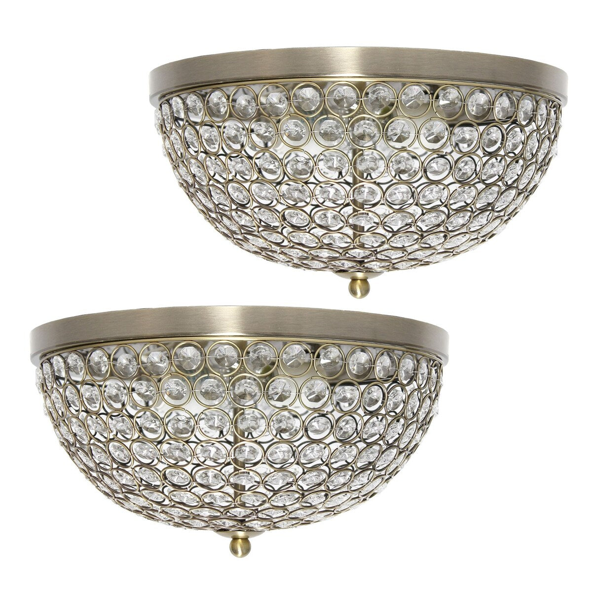 Light Elipse Crystal Flush Mount Ceiling Light