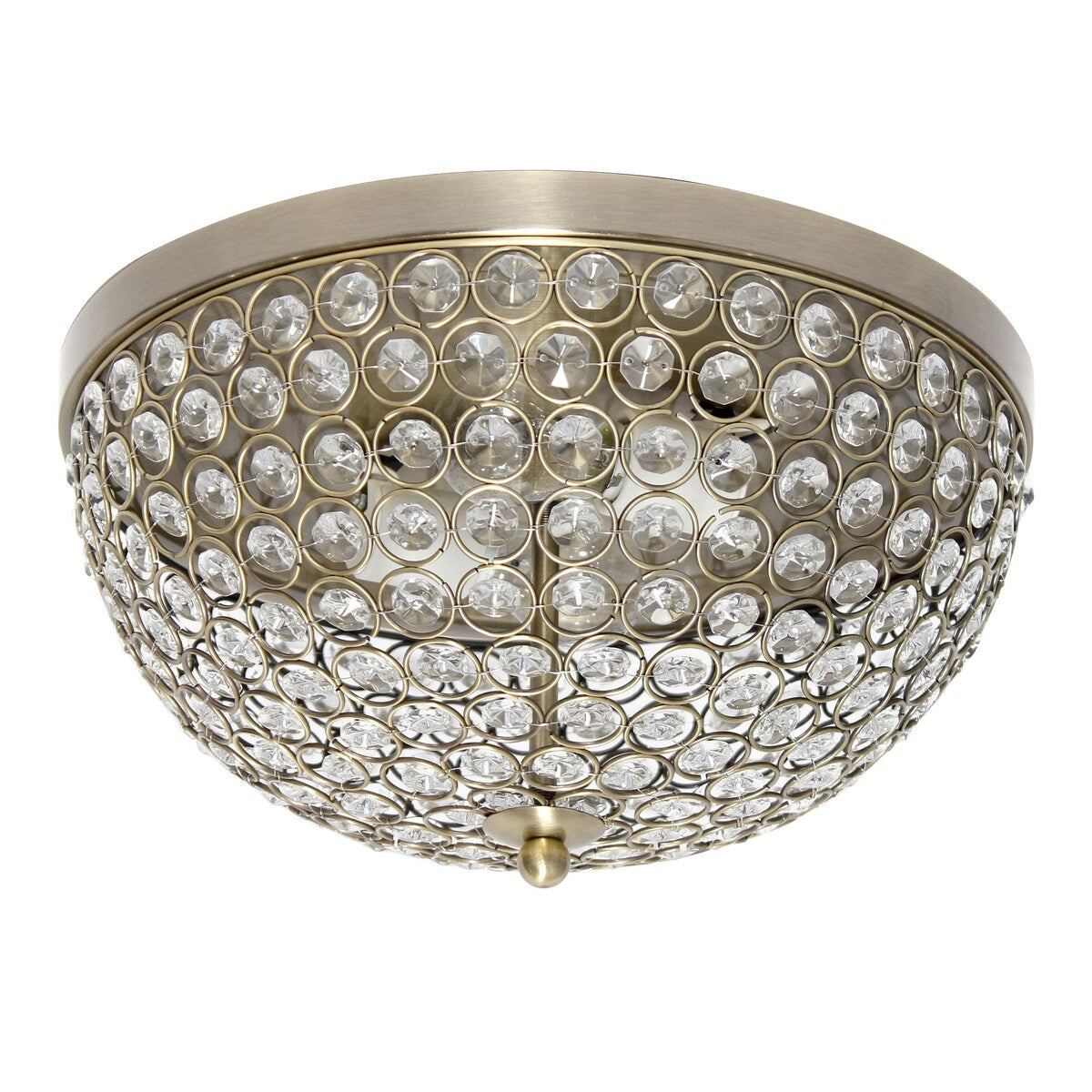 Light Elipse Crystal Flush Mount Ceiling Light