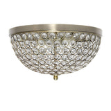 Light Elipse Crystal Flush Mount Ceiling Light