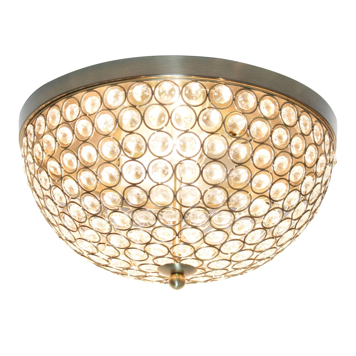 Light Elipse Crystal Flush Mount Ceiling Light
