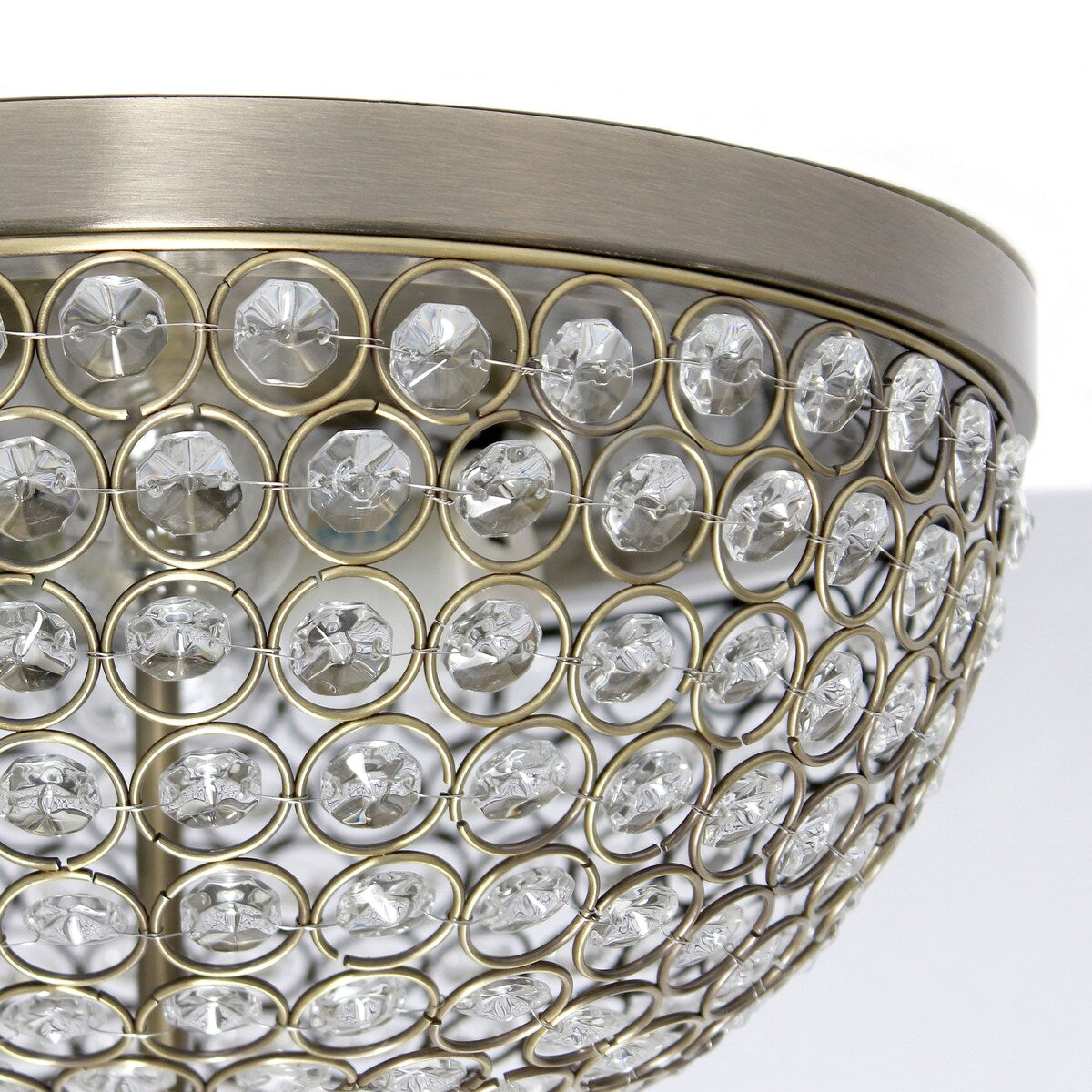 Light Elipse Crystal Flush Mount Ceiling Light