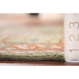 Light Green Oushak Foyer Rug Hand-Knotted Oriental Wool Carpet - 3'0" x 4'11"