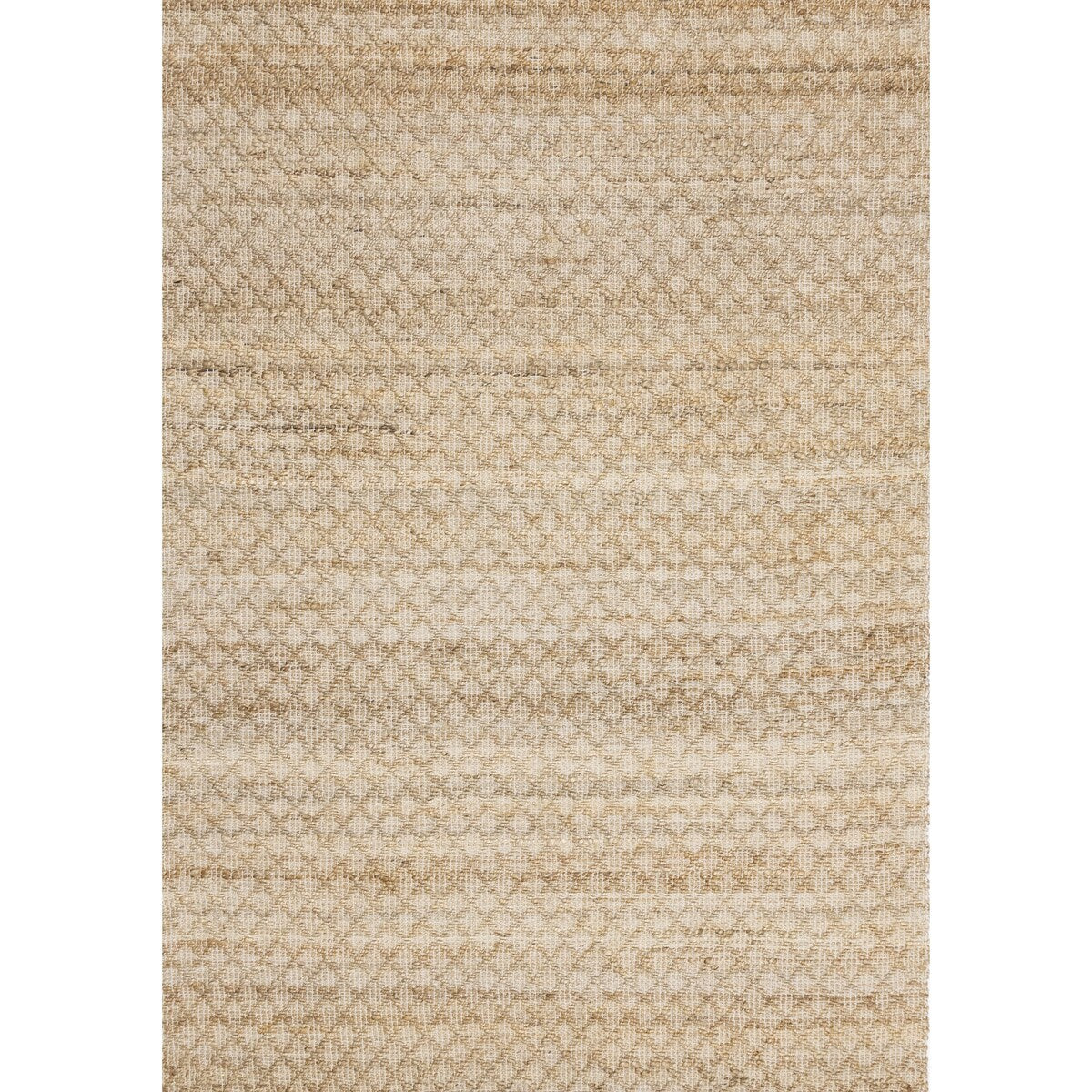 Light Sand Jute Handmade Diamond Pattern Area Rug