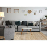 Light Sand Jute Handmade Diamond Pattern Area Rug