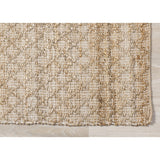 Light Sand Jute Handmade Diamond Pattern Area Rug