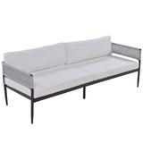 Light luxury style outdoor suit combination With 1 Love Sofa,2 Single Sofa,1 Coffee Table