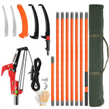 Light-weight Manual Pole Saw Tree Trimmers Long Handle Pruner Set