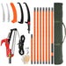 Light-weight Manual Pole Saw Tree Trimmers Long Handle Pruner Set