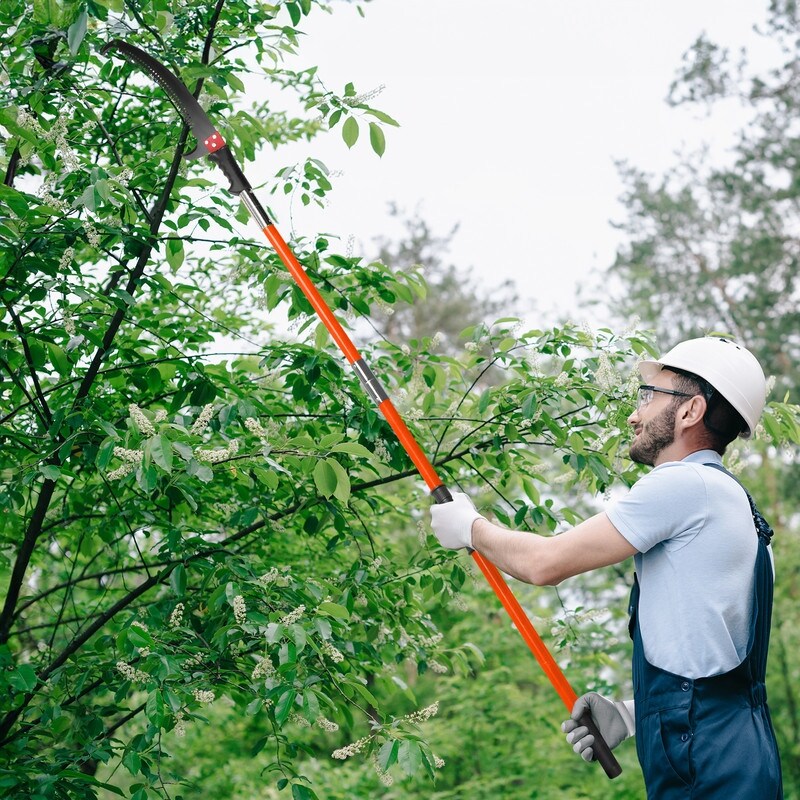 Light-weight Manual Pole Saw Tree Trimmers Long Handle Pruner Set