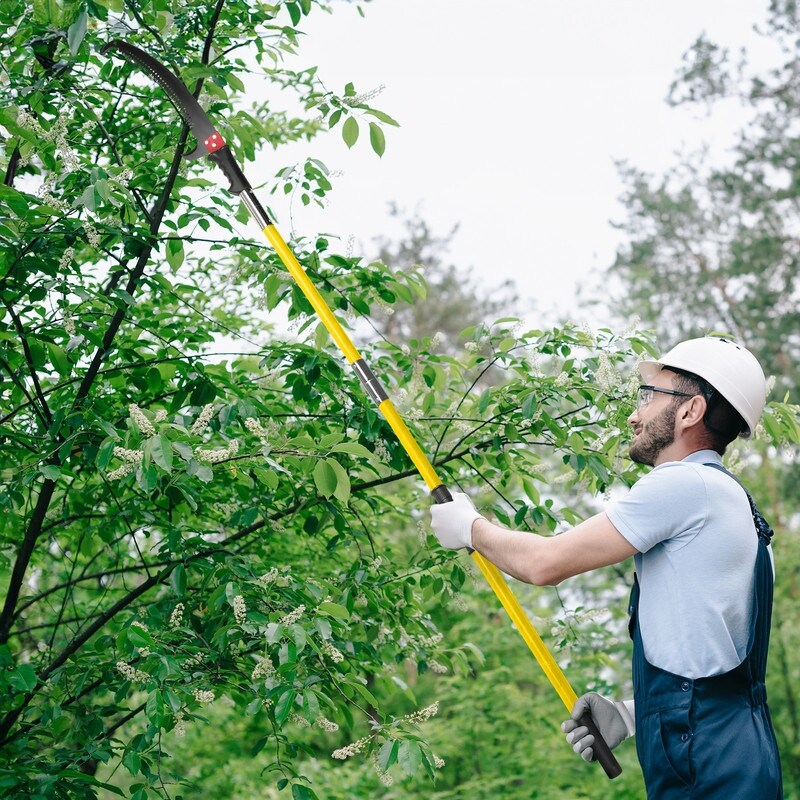 Light-weight Manual Pole Saw Tree Trimmers Long Handle Pruner Set