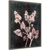 Lilac 1 Blush Dark Green by Pernille Folcarelli Framed Canvas Wall Art Print - Sylvie Greywash