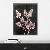 Lilac 1 Blush Dark Green by Pernille Folcarelli Framed Canvas Wall Art Print - Sylvie Greywash
