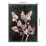 Lilac 1 Blush Dark Green by Pernille Folcarelli Framed Canvas Wall Art Print - Sylvie Greywash