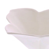 Lilac Flower Design Tea Light Candle Holder, White