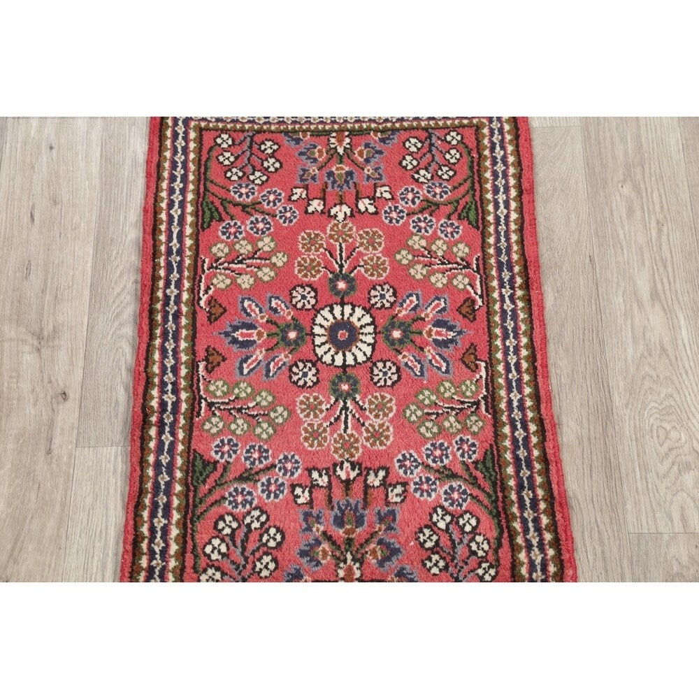 Lilian Floral Hand-Knotted Wool Persian Oriental Area Rug - 2'8" x 1'10"