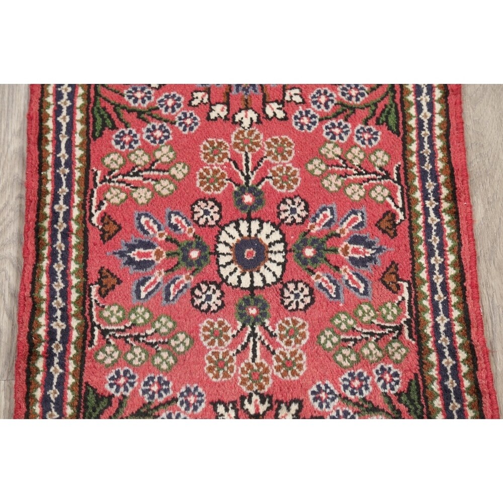Lilian Floral Hand-Knotted Wool Persian Oriental Area Rug - 2'8" x 1'10"