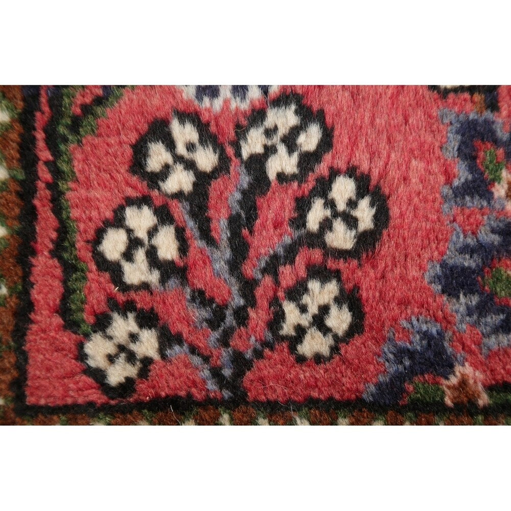 Lilian Floral Hand-Knotted Wool Persian Oriental Area Rug - 2'8" x 1'10"