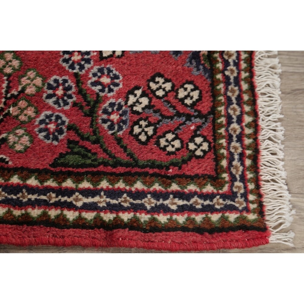 Lilian Floral Hand-Knotted Wool Persian Oriental Area Rug - 2'8" x 1'10"