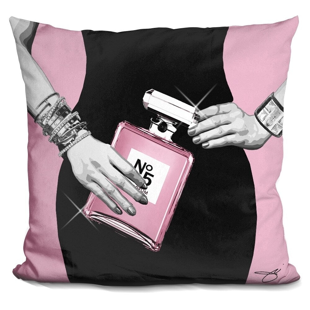 Lilipi Go Pink Decorative Accent Throw Pillow