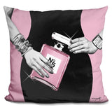 Lilipi Go Pink Decorative Accent Throw Pillow