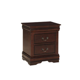 Lillie 6 Piece Cherry Sleigh Bedroom Set