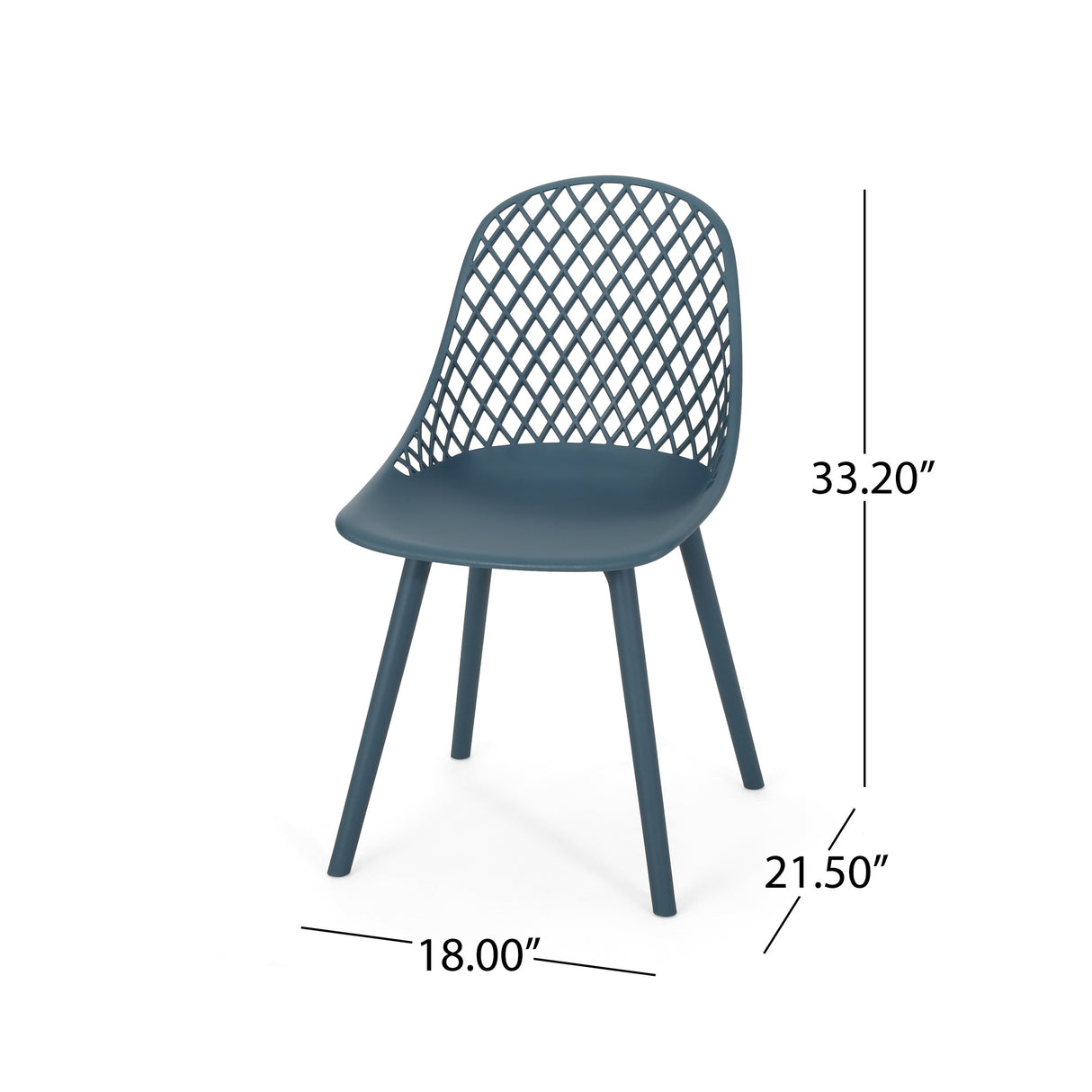 Lily Modern Outdoor Dining Chair (Set of 4) by Christopher Knight Home - 18.00" W x 21.50" L x 33.20" H