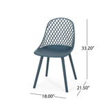 Lily Modern Outdoor Dining Chair (Set of 4) by Christopher Knight Home - 18.00" W x 21.50" L x 33.20" H