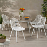 Lily Modern Outdoor Dining Chair (Set of 4) by Christopher Knight Home - 18.00" W x 21.50" L x 33.20" H