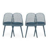 Lily Modern Outdoor Dining Chair (Set of 4) by Christopher Knight Home - 18.00" W x 21.50" L x 33.20" H