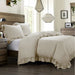 HiEnd Accents Lily Washed Linen Duvet Cover Set, 3PC