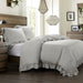 HiEnd Accents Lily Washed Linen Duvet Cover Set, 3PC