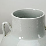 Artissance 12" Off White Porcelain Clara Vase With Two Handles