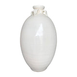 Artissance 17" Creamy White Ceramic Four Finger Handle Jar