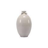 Artissance 17" Creamy White Ceramic Four Finger Handle Jar