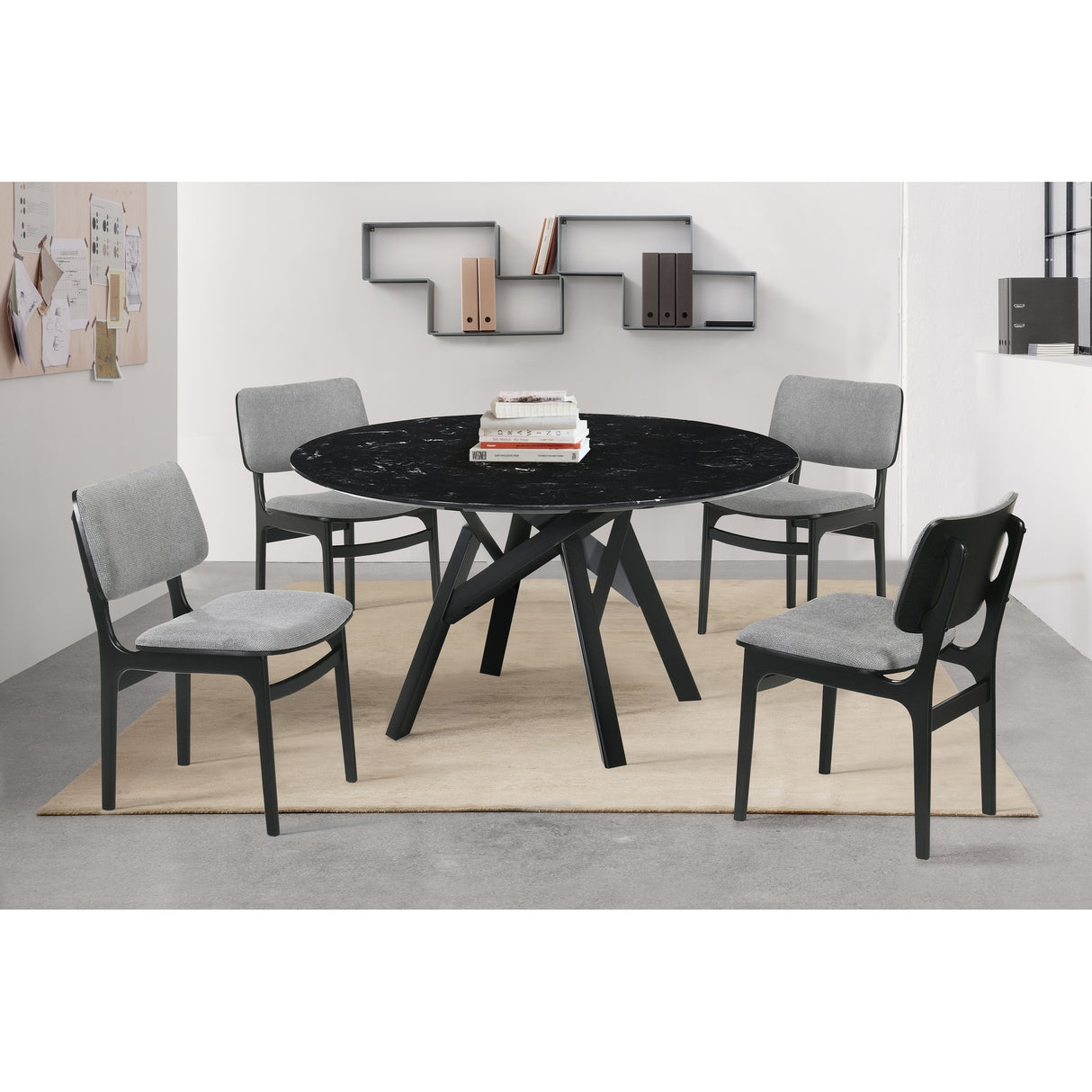 Lima Mid-Century Modern Wood Upholstered Dining Chairs - Set of 2