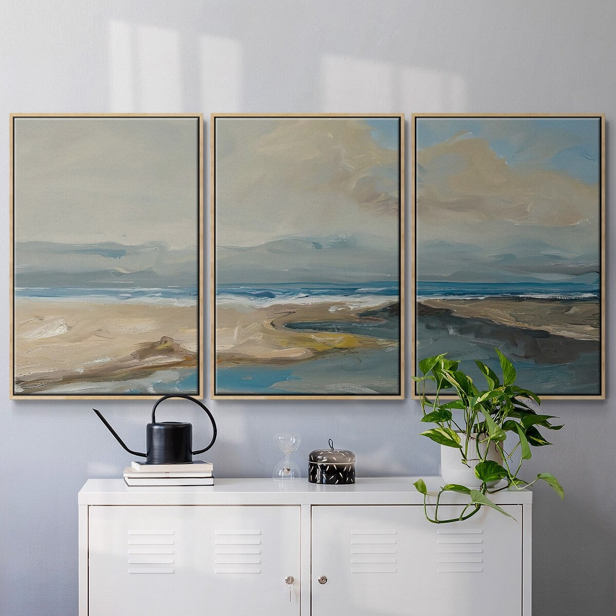 Lincoln Beach - Multi Piece Framed Canvas